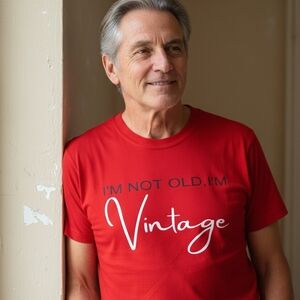 Classic Red Vintage Graphic Tee